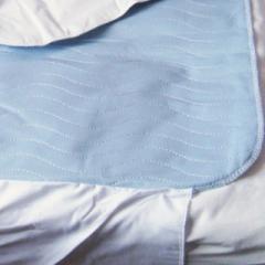 Aurora Washable Bed Pad with Flaps blue 85 x 90 cms